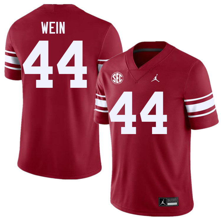 #44 Taylor Wein Oklahoma Sooners 2024 SEC Conference College Football Jerseys-Throwback